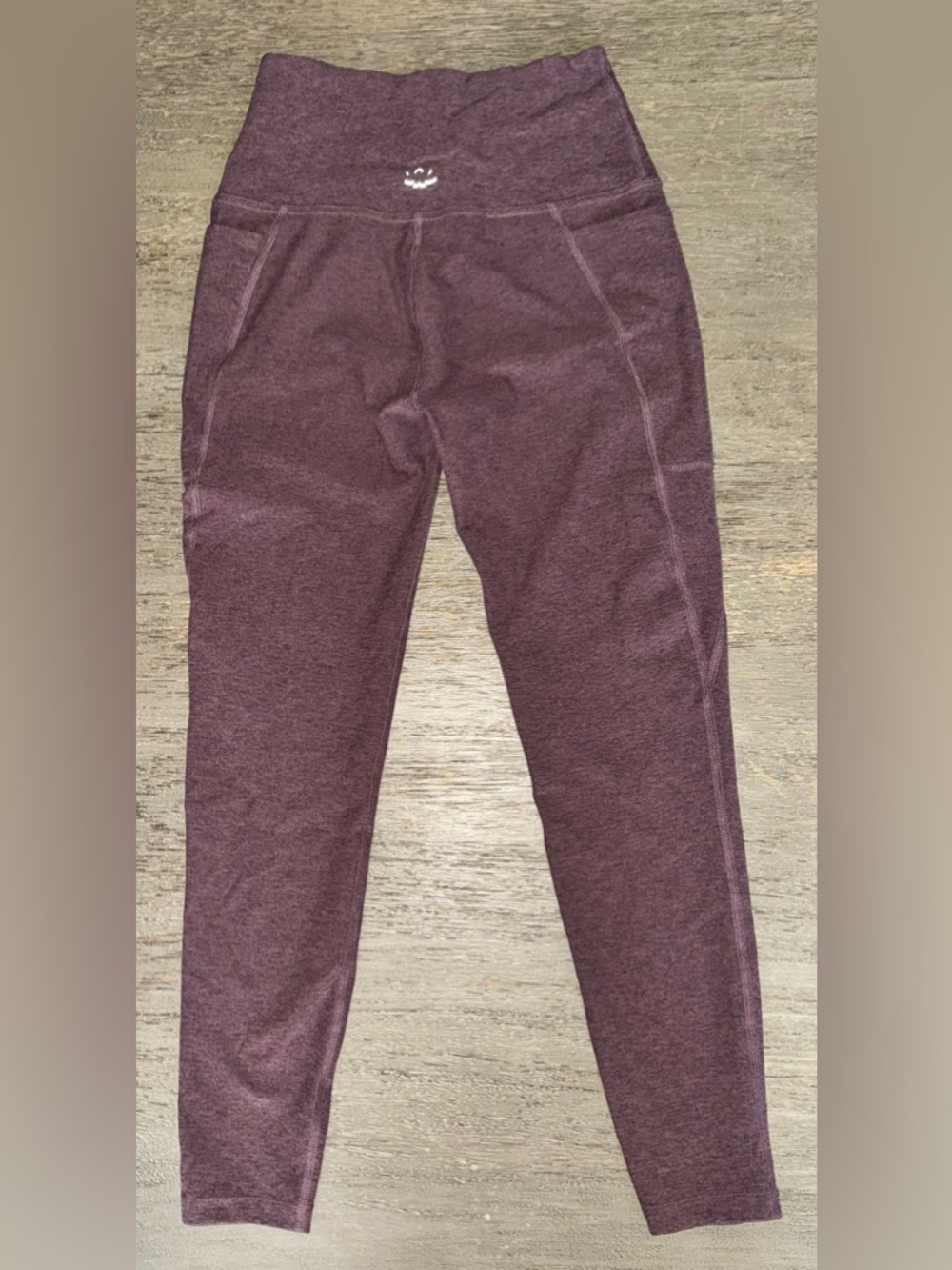 Beyond Yoga space dye Mauve athletic leggings EUC - Picture 3 of 5